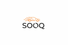 SOOQ logo with orange car